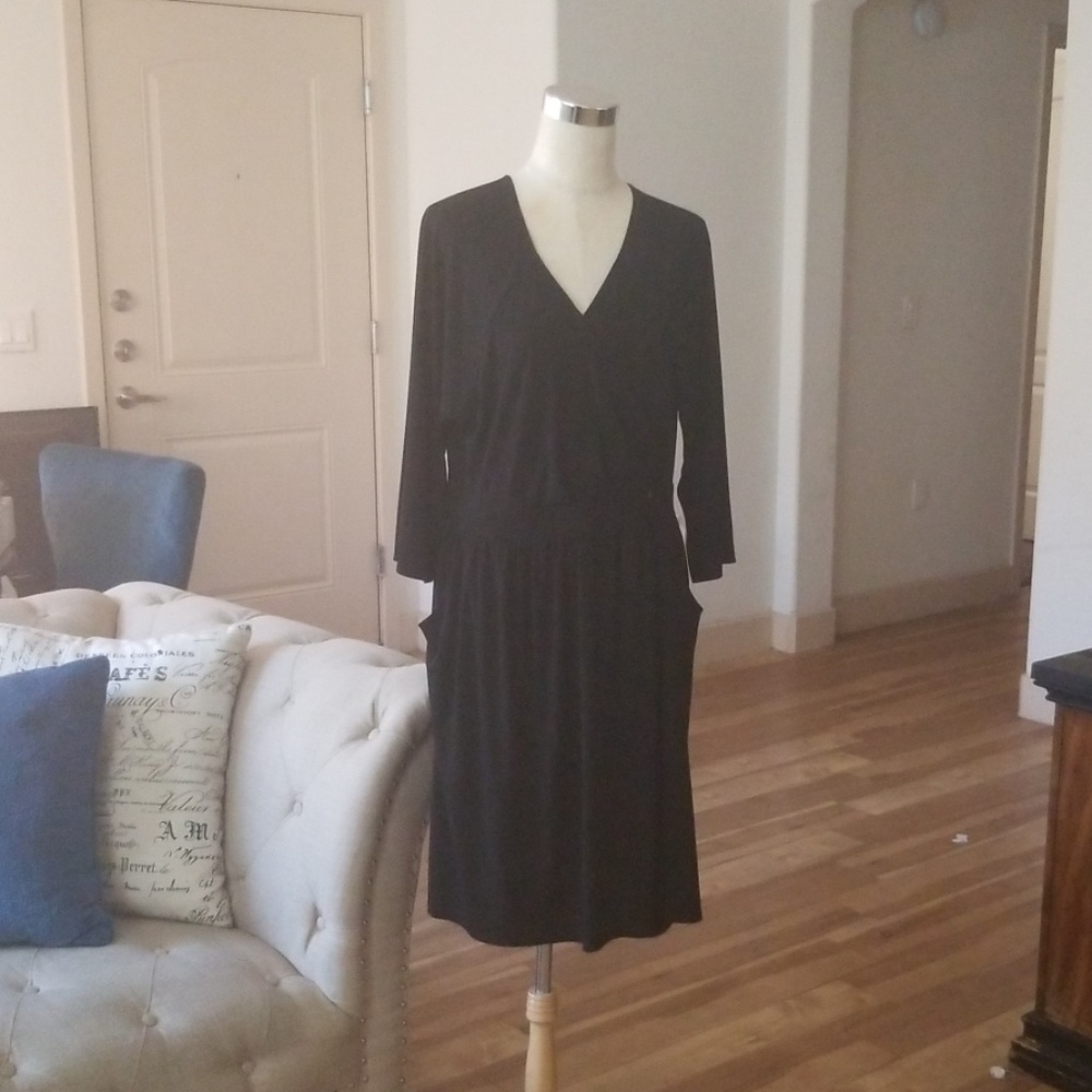 Torrid LBD Wrap Dress 3/4 Sleeve